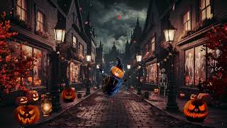 Haunted Town Halloween Ambience 🎃 Spooky Halloween Music 👻 Scary Halloween Background Music [upl. by Ainitsirc]