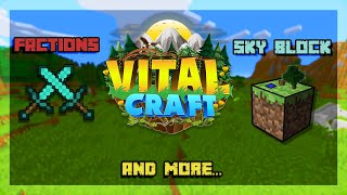 VitalCraft official server launch [upl. by Ahsinrats]