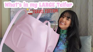 WHAT’S IN MY BAG  LARGE TELFAR  My Travel Essentials [upl. by Sunny]