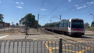 Transperth Aseries train between Kenwick and Maddington stations [upl. by Airakaz]