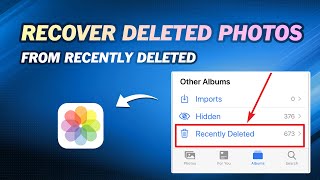 How to Recover Deleted Photos After Deleting from Recently Deleted [upl. by Refinnej]