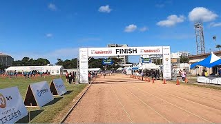 第37回 NAHAマラソン サブスリーの風景（NAHA marathon） スタート最前列の様子とゴールの歓声。NAHA 那覇マラソン [upl. by Norvin]