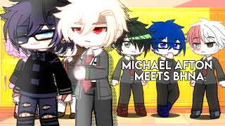 Michael Meets BHNA  FNaF x BHNA  Gacha Club  Part 1  blood warning [upl. by Oiretule]