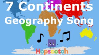 Seven Continents Geography Song [upl. by Sewell284]