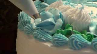 A Baby Shower Cake with Booties by CakesToYouTutorialscom [upl. by Clarinda]