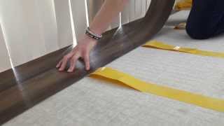 How to Install Vinyl Plank Flooring Using DoubleSided Tape [upl. by Chrisoula]