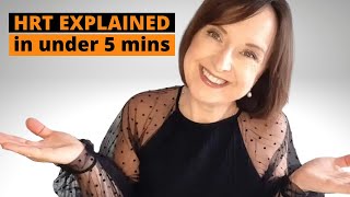 What is HRT HRT gel patches tablets and more explained in under 5 minutes [upl. by Roma]