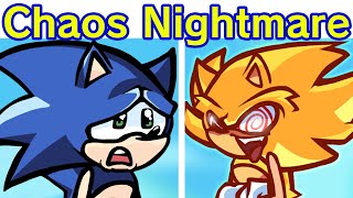 Friday Night Funkin Chaos Nightmare  Sonic vs Fleetway  Phantasm Song FNF ModHard [upl. by Lolande]