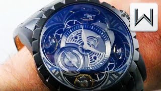 Roger Dubuis Excalibur Quatuor 4 ESCAPEMENTS RDDBEX0425 Luxury Watch Review [upl. by Anairo]