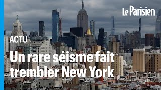 « Tout le monde a eu peur »  New York frappé par un séisme de magnitude 47 [upl. by Jordison243]