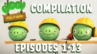 Angry Birds  Piggy Tales  Pigs at Work  Compilation Ep113 [upl. by Aisanat495]