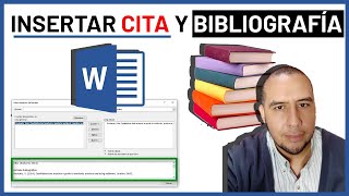 Como CITAR y hacer BIBLIOGRAFÍA de manera fácil con WORD │APA 7 [upl. by Yentyrb170]