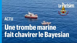 Sicile  naufrage dun voilier frappé par une trombe marine 1 mort et 6 disparus [upl. by Faunie]