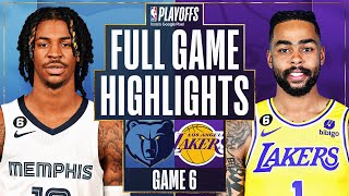 2 GRIZZLIES at 7 LAKERS  FULL GAME 6 HIGHLIGHTS  April 28 2023 [upl. by Fidellia880]