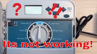 Hunter Sprinkler System Not Working  Simple Fix [upl. by Ardiek]