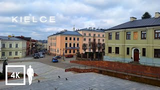 Kielce Poland cloudy day Walking Tour [upl. by Lemahs]