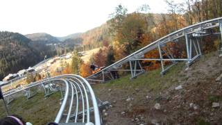 Luge Schlitte Mountain à La Bresse  Vosges 2011  GoPro HD [upl. by Sirroned470]