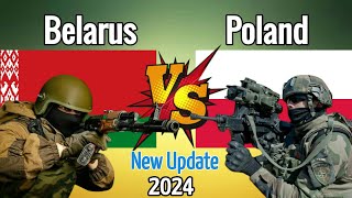 Belarus Vs Poland military power comparison 2024  SZB Defense [upl. by Ahserkal209]