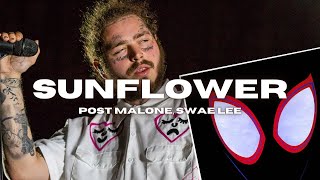 Post Malone  Sunflower Lyrics ft Swae Lee  needless to say i keep her in check [upl. by Waldman816]