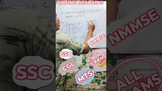 Coding decoding Reasoning TricksNMMSE mat questionReasoning Tricks shorts reasoningtricks [upl. by Yragerg]