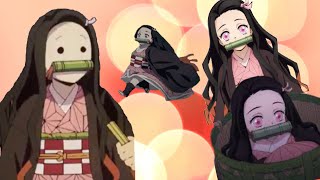 Nezuko cute and funny moments [upl. by Nodnol206]