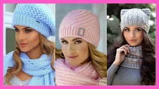 ❤️GORROS a CROCHET Mujer 😍80 Estilos DE MODA Para El INVIERNO😍 [upl. by Meletius]