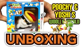 Poochy and Yoshis Woolly World with Poochy Amiibo 3DS Unboxing [upl. by Oile]