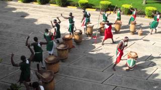 Abatimbo Drummers from Burundi performing at AICC Convention Center in Arusha Tanzania  20110701 [upl. by Eivets555]