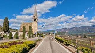 STRADA DEL VINO in ALTO ADIGE scenic drive  MEZZOLOMBARDO to BOLZANO  Italy [upl. by Leo]