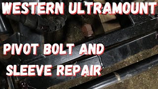 Western Ultramount Snow Plow Pivot Bolt Repair and Replacement [upl. by Clarette]