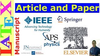 Article and Paper Manuscript Writing in LaTeX Latex Basic Tutorial23 [upl. by Coniah]