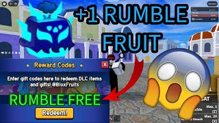 FREE RUMBLE FRUIT CODE BLOXFRUITS OP  ROBLOX [upl. by Eidorb634]