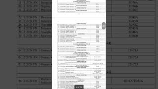 University exam TimeTable 2024 [upl. by Nosmoht577]