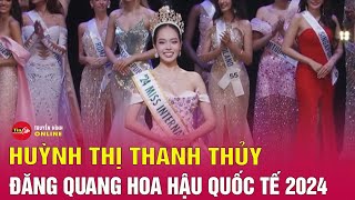 Hoa hậu Thanh Thủy đăng quang Miss International 2024  Tin24h [upl. by Xantha]