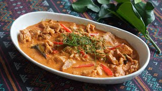 Panang Curry Recipe พะแนงหมู  Hot Thai Kitchen [upl. by Enairda47]