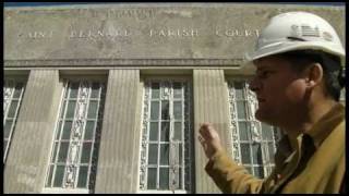 Historic Masonry Training  Lime Putty Mortar  34th District Courthouse Chalmette LA [upl. by Yatnod]