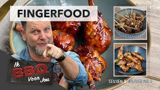 FINGERFOOD van de BBQ op een Grandhall Classic G2  Ik BBQ voor jou [upl. by Aij741]