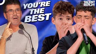 Brothers Gage WOWs with Harmonica Skills on AGT  Americas Got Talent [upl. by Animahs282]