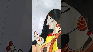 Part 2 Saraswati simple drawing 😄 [upl. by Radmen268]