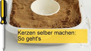 Kerzen selber machen DIYAnleitung [upl. by Blakelee815]