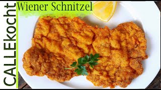 Echtes Wiener Schnitzel richtig panieren soufflieren und braten [upl. by Cappello]