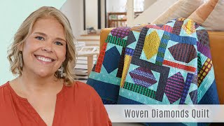 How to Make the Woven Diamonds Quilt  Free Project Tutorial [upl. by Bucky]