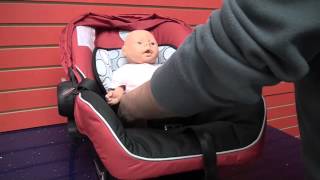 Britax BSafe Car Seat Learn to correctly place and buckle child into car seat [upl. by Marcell]