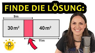 Mathe RÄTSEL Geometrie – Wie groß ist der Flächeninhalt [upl. by Annaerdna988]