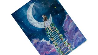 Moonlight Fairytaletrendingart uniqueart art iffataestheticart easydrawing art [upl. by Annaeerb]