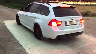 BMW E91 330d burnout launch CULCU  343pk stage 3 [upl. by Macri]