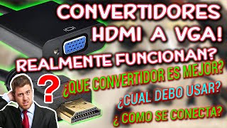 💥CONVERTIDOR HDMI A VGA🚀 COMO SE USA❓ COMO SE CONECTA❓ 🔥¿CON QUE DISPOSITIVOS FUNCIONA🔥 TUTO 2022💥 [upl. by Octavla]