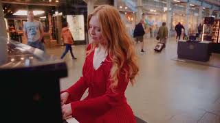 Freya Ridings  Lost Without You Live from Kings Cross Station 🚂 [upl. by Ihcur]