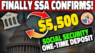 SSA Confirms Potential 5500 OneTime Deposit Could Hit Banks in 48 Hours for Social Security SSI [upl. by Moody]