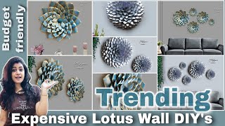 📚 Old Books Turns into 2Expensive Lotus Wall Decor DIYs ideas  Crafts for wall hanging [upl. by Halivah]